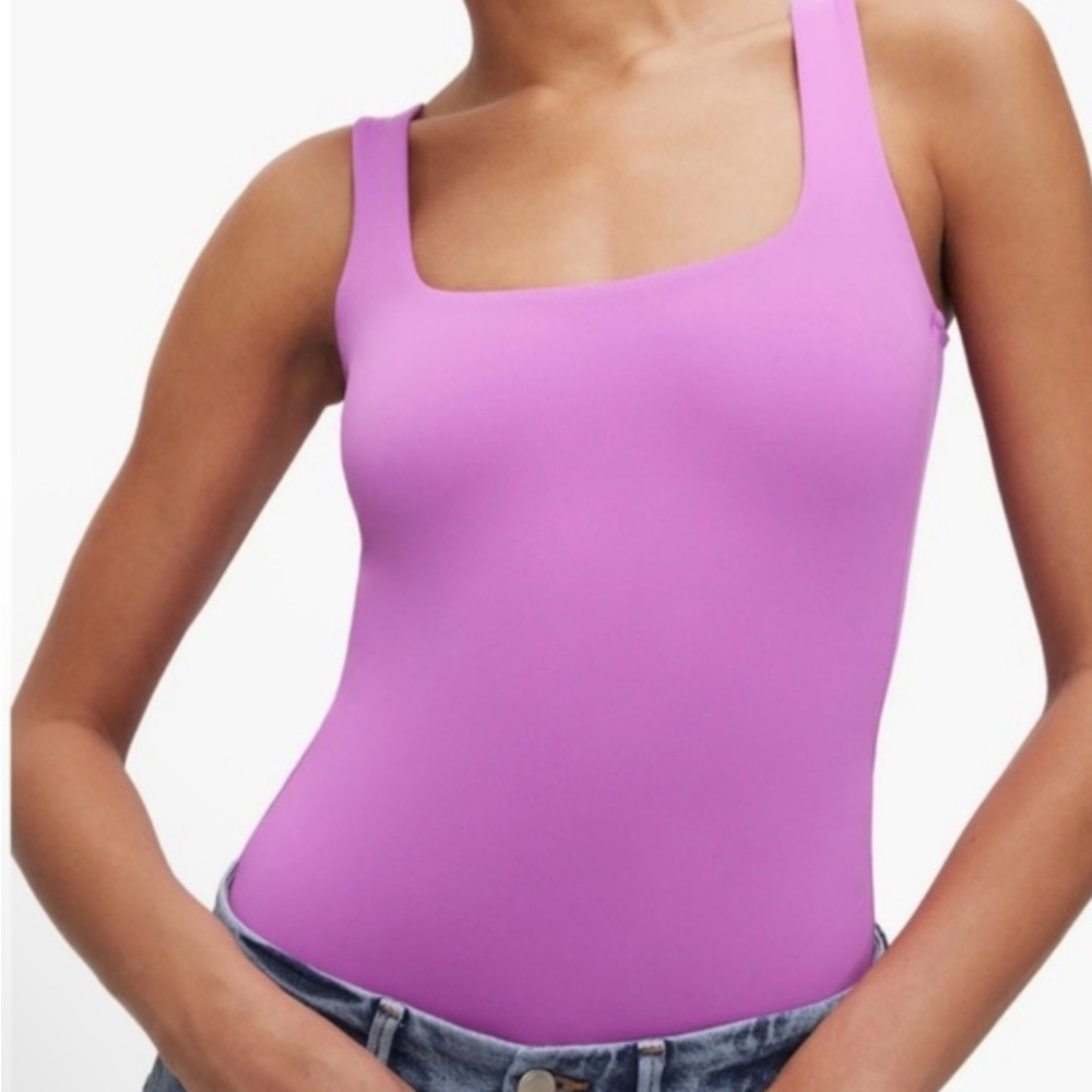 Good American Sculpting Modern Tank Bodysuit in Lollipop Sz XXL NWT